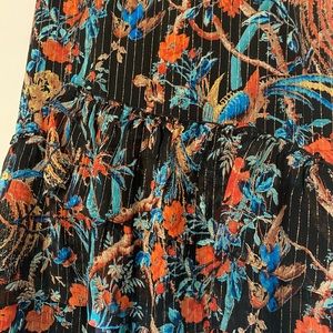 Club Monaco ruffled midi skirt